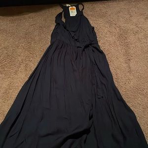 Black long bohemian dress by Roxy